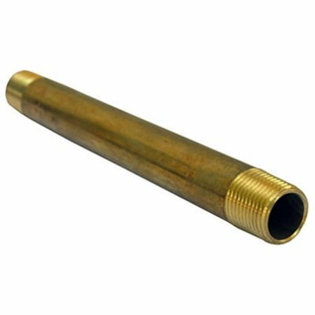 JORDAN 0.375 Male Pipe Thread x 6 Long Brass Nipple 208264